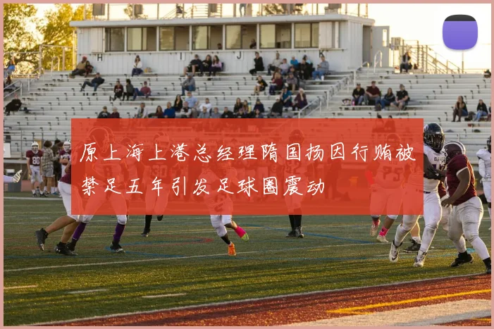 原上海上港总经理隋国扬因行贿被禁足五年引发足球圈震动